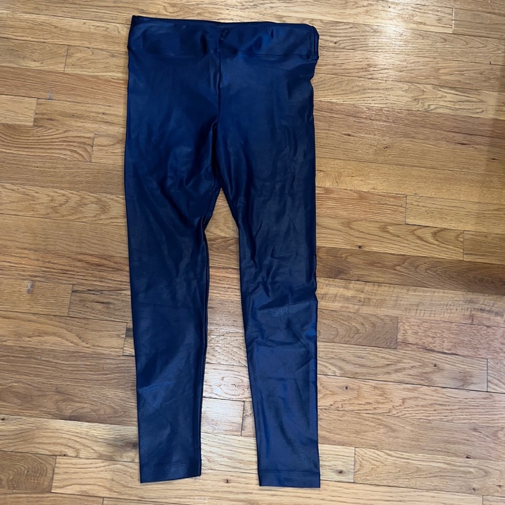 Navy koral lustrous leggings